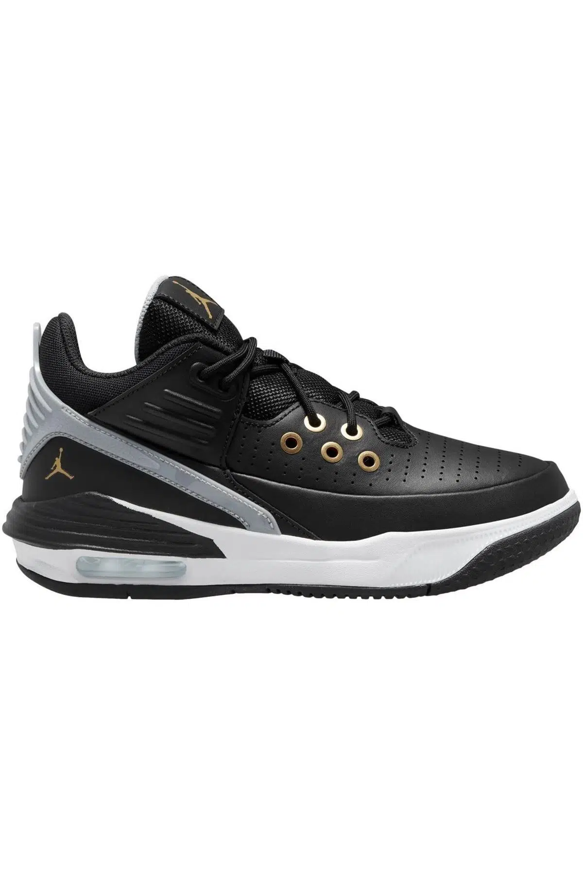 Nike Jordan Max Aura 5 Shoes Leather Hakiki Deri Bilekli Unisex Spor Ayakkabı Siyah