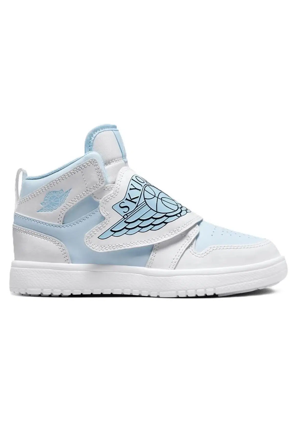 Nike Jordan SKY(PS) Unisex Shoes Leather Hakiki Deri Bilekli Çocuk Spor Ayakkabı Beyaz
