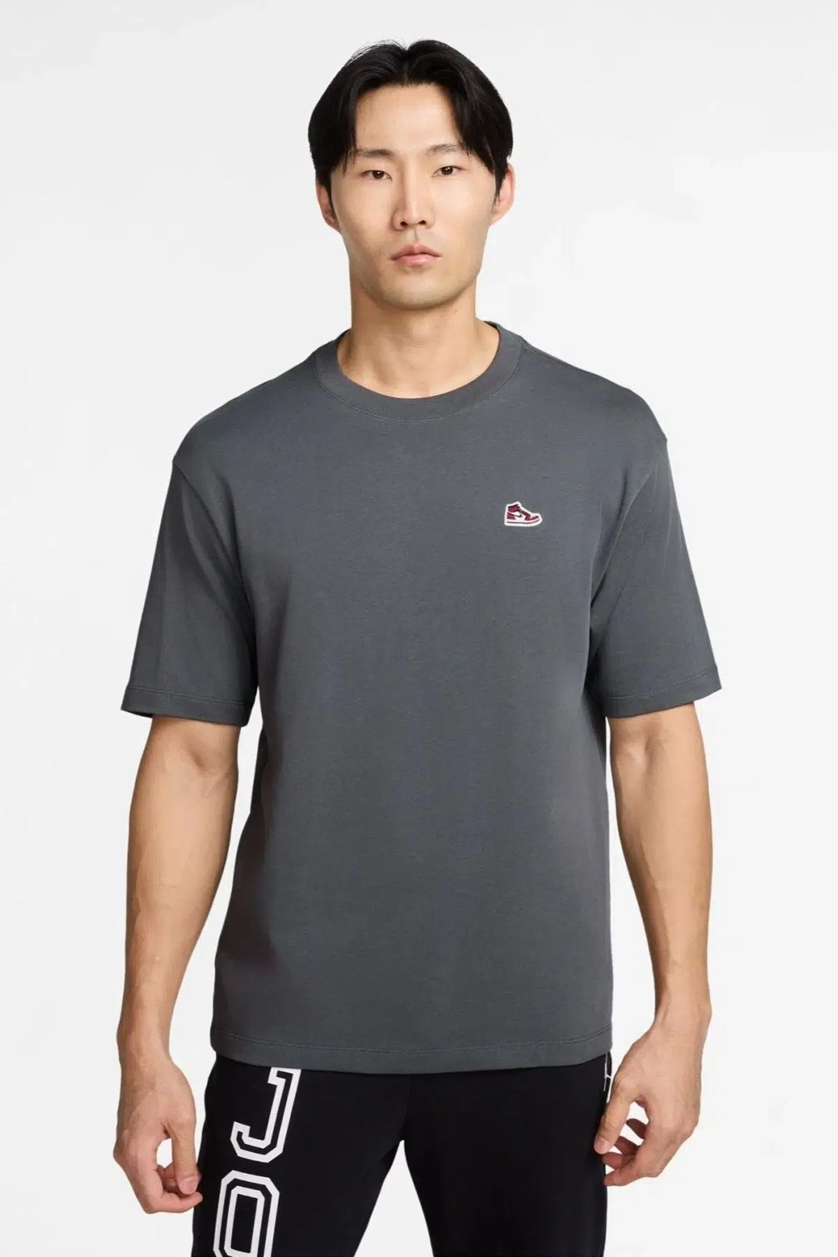 Nike Jordan Mens Tee Grafik Baskılı Erkek Tişört Gri