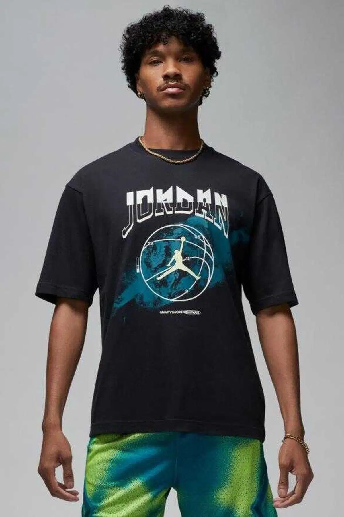 Nike Jordan MJ Graphic Short-Sleeve Crew Mens Tshirt Erkek Günlük Tişört Siyah