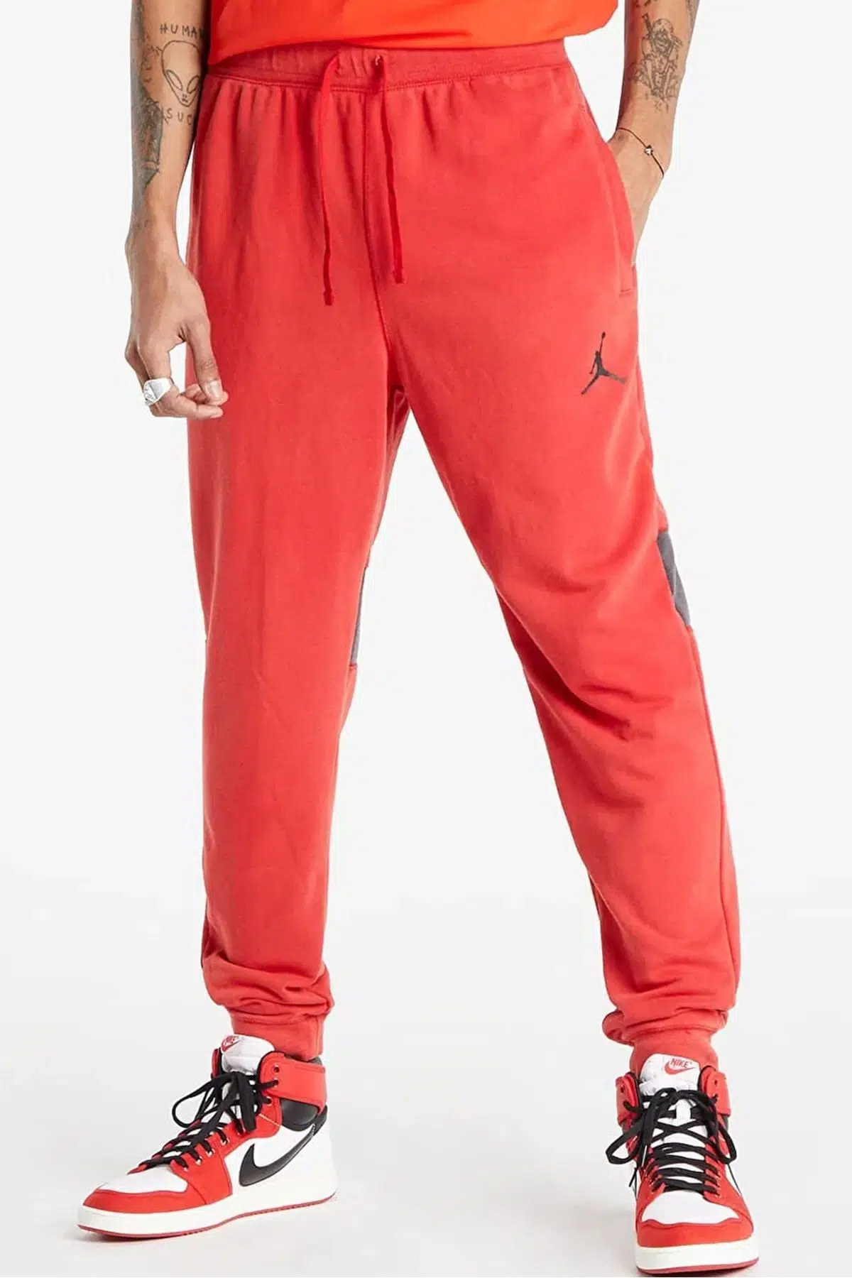 Nike Jordan NBA Dri Fit Air Fleec Erkek Basketbol Eşofman Altı Kırmızı