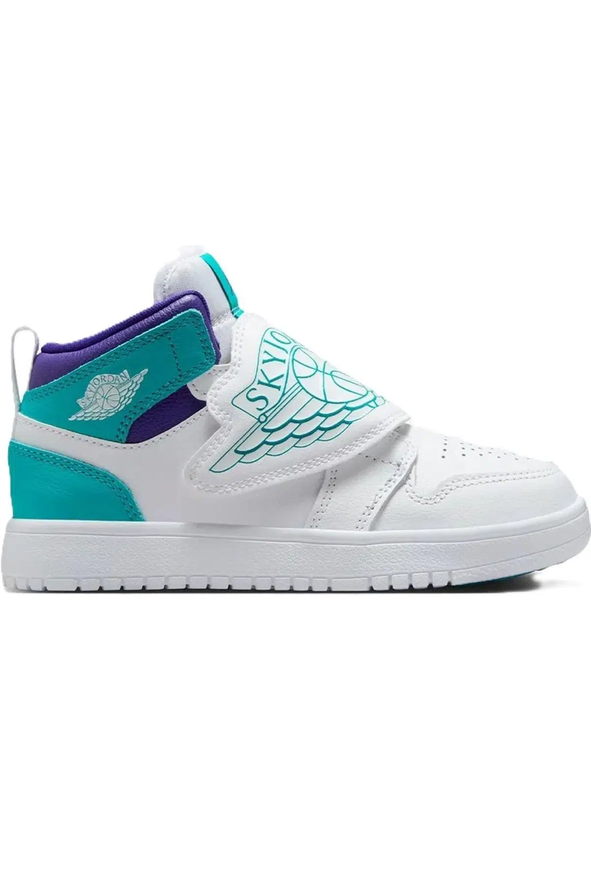 Nike Jordan SKY(PS) Unisex Shoes Leather Hakiki Deri Bilekli Çocuk Spor Ayakkabı Yeşil