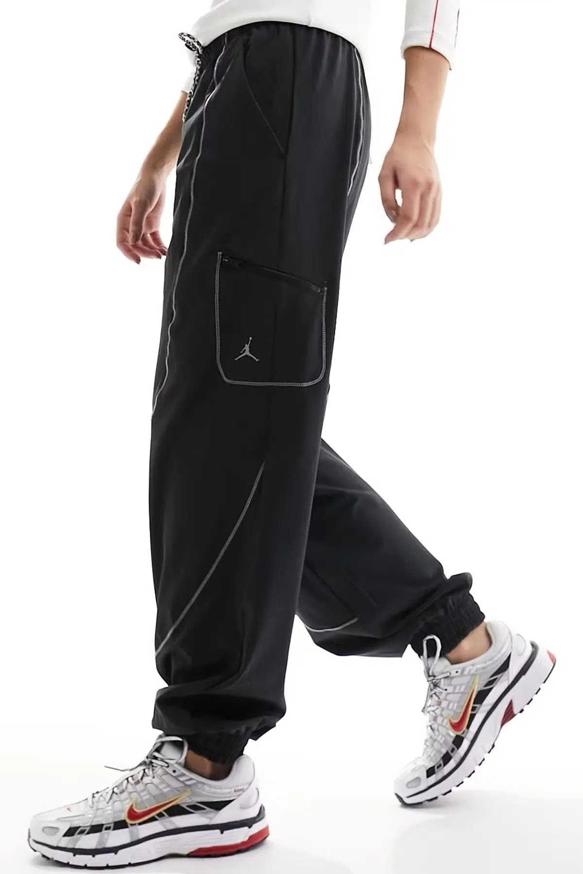 Nike Jordan Sport Tunnel Four Way Stretch Kadın Loose Fit Bol Kesim Eşofman Altı Siyah