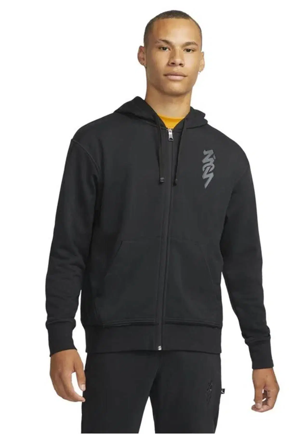 Nike Jordan Zion Full-Zip Hoodie Erkek Siyah Sweatshirt