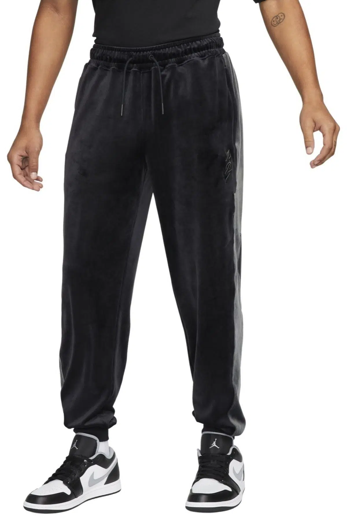Nike Jordan Zion Velvety Training Mens Pant Lastik Paçalı Kadife Erkek Günlük Eşofman Altı Siyah