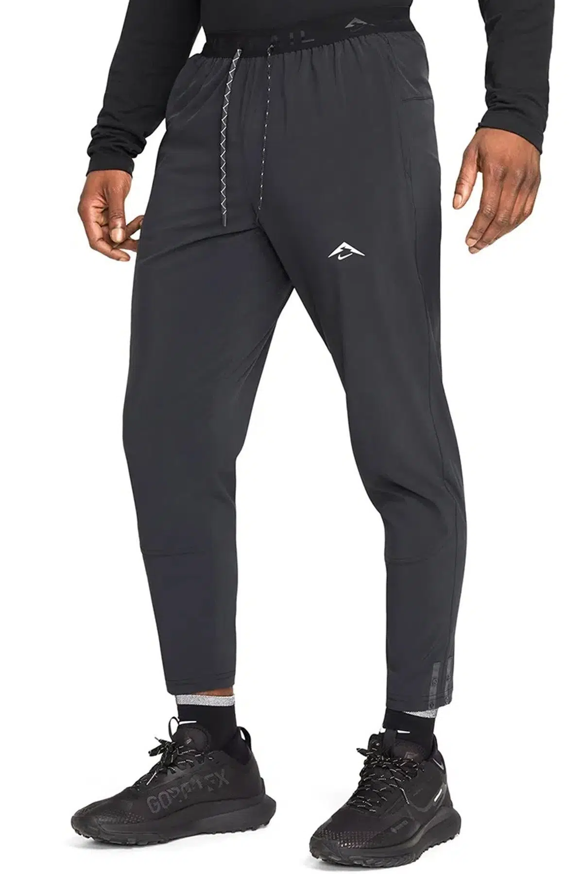 Nike Dawn Range Men's Dri-FIT Running Trousers Erkek Koşu Antrenman Eşofman Altı Siyah 