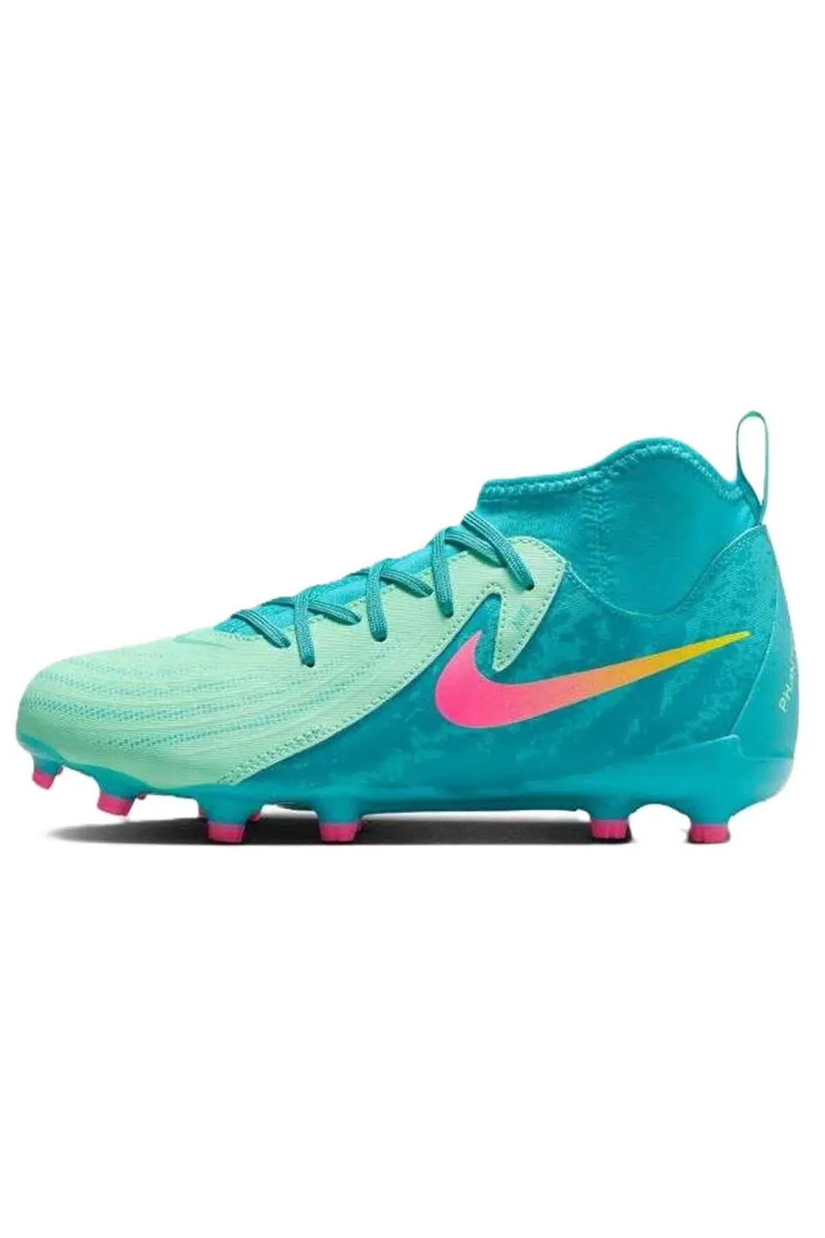 Nike Jr. Phantom Luna2 Academy LV8 FG/MG Çoraplı Çocuk Krampon Yeşil