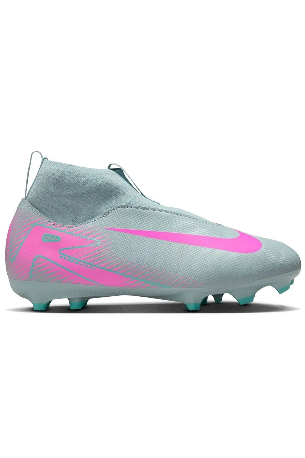 Nike JR Zoom Superfly 10 Academy FG/MG Bağcıksız Çoklu Zemin Çocuk Kramponu Yeşil