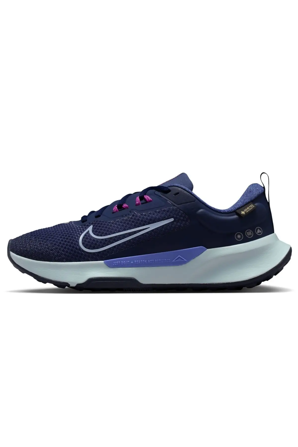 HM9725-400 Nike Junıper Trail 4 GoreTex V2 Womens Running Shoes Su Geçirmez Nefes Alabilen Kadın Koşu Yürüyüş Ayakkabısı Lacivert