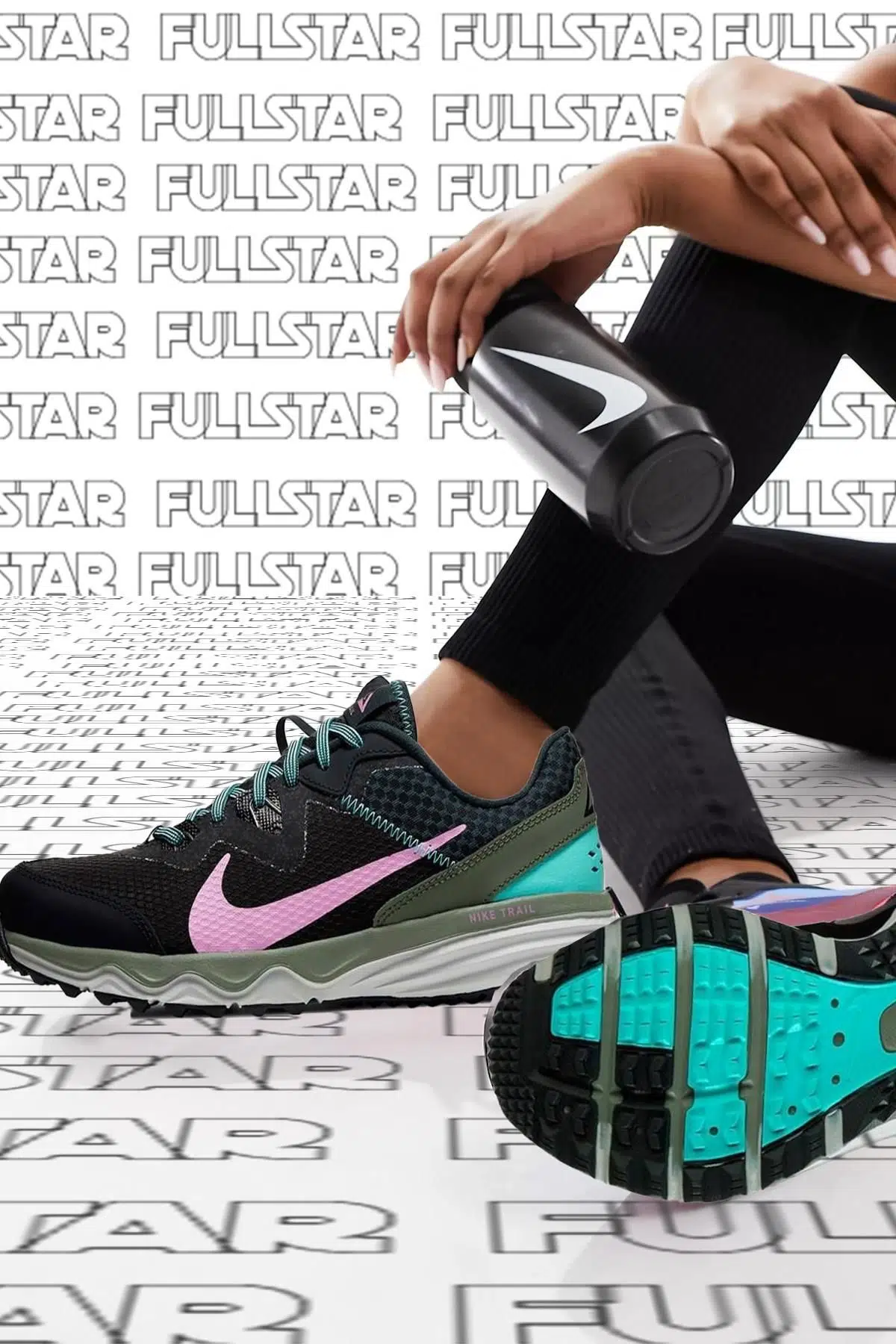 Nike Juniper Trail Walking Shoes Outdoor Kadın Yürüyüş Ayakkabısı Siyah Pembe