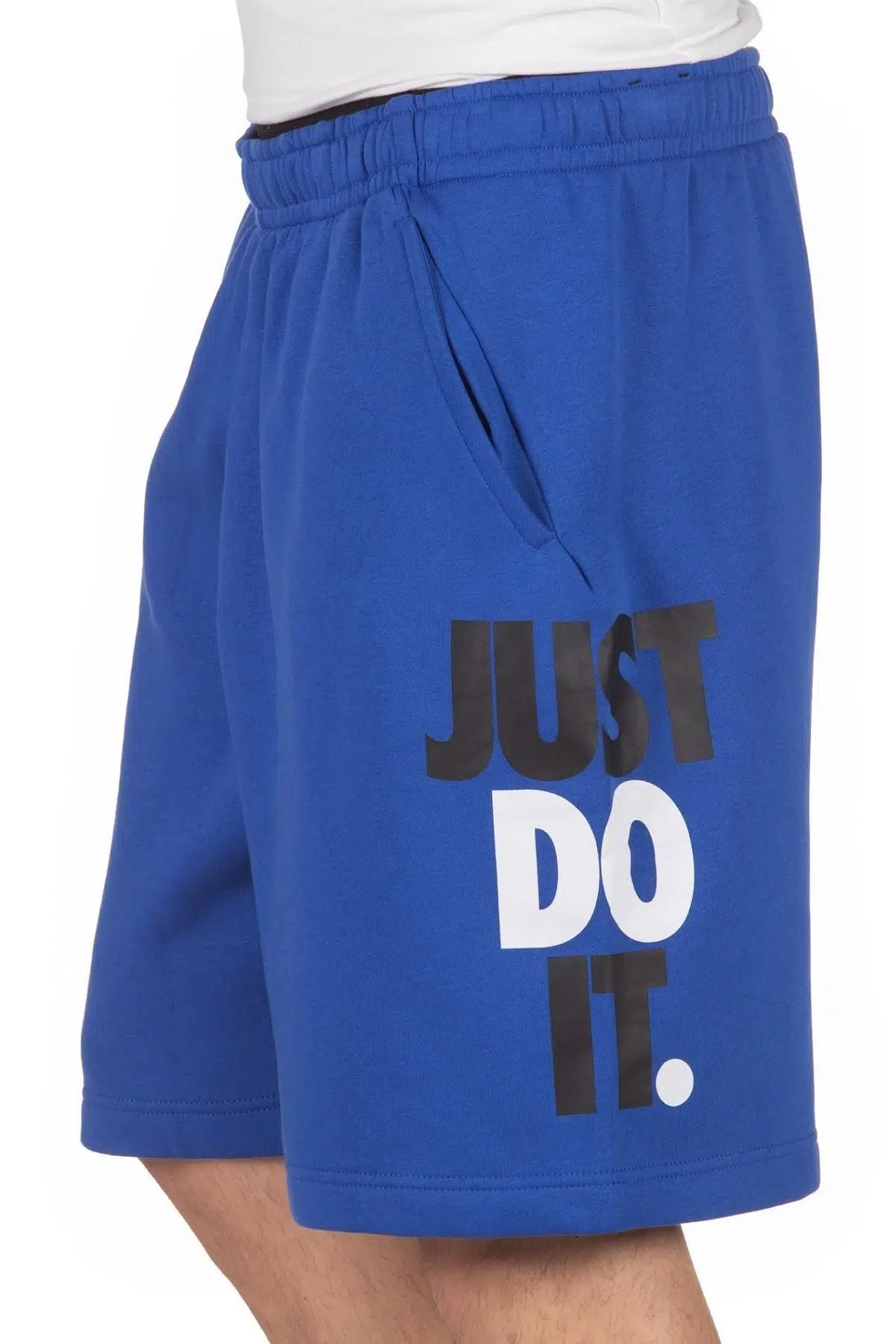 Nike Just Do It Fleece Shorts Pamuklu, Şardonlu Erkek Mavi Şort