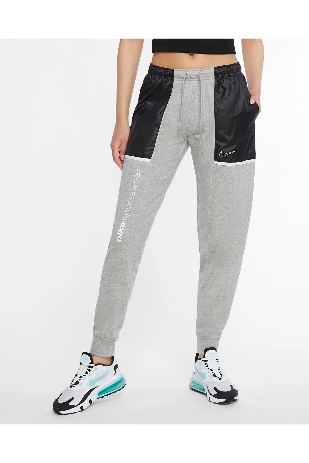 Nike Kadın Eşofman Altı Gri-Siyah CZ8640-063