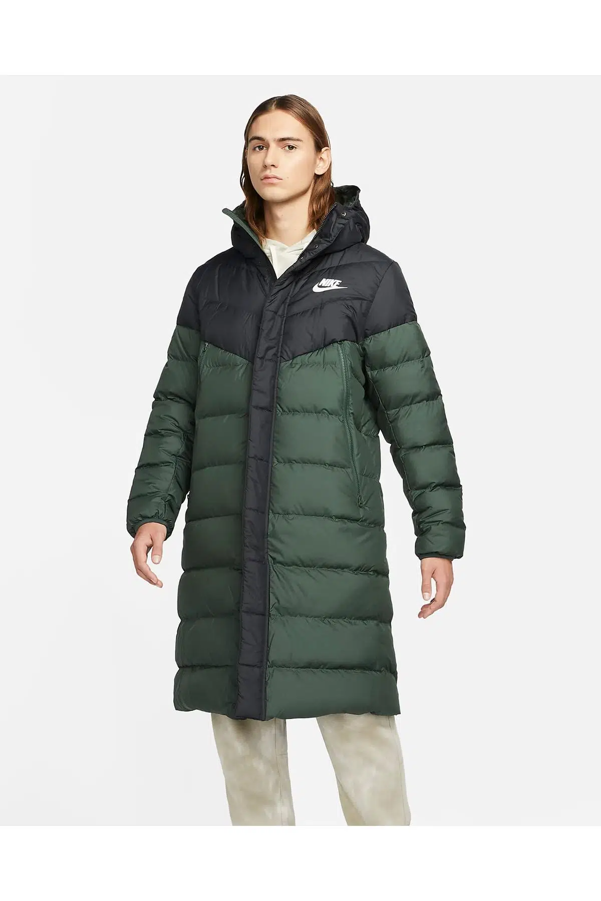 Nike Kaz Tüyü Uzun Mont,Sportswear Down Fill Windrunner Parka