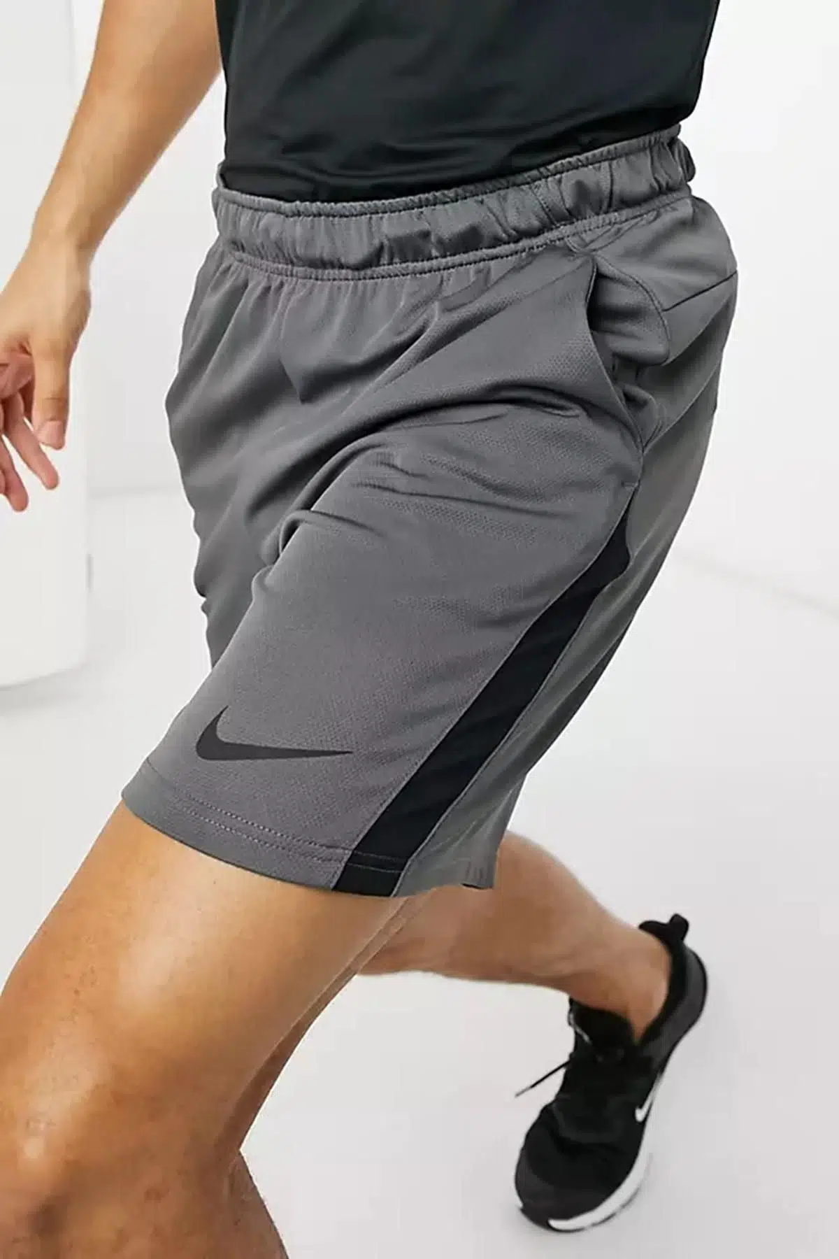 Nike Knit Dri Fit Training Shorts Gray Erkek Antrenman Şortu Gri