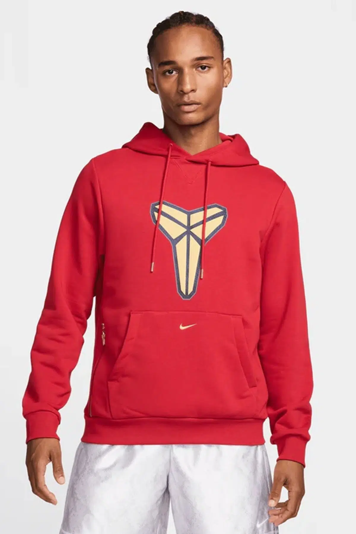 Nike Kobe Dri-Fit Hoodie Erkek Kapüşonlu Basketbol Sweatshirt Kırmızı