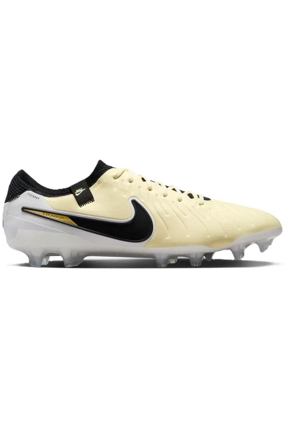 Nike Tiempo Legend 10 Elite FG Pro Soccer Shoes Çim Saha Kramponu Krem 