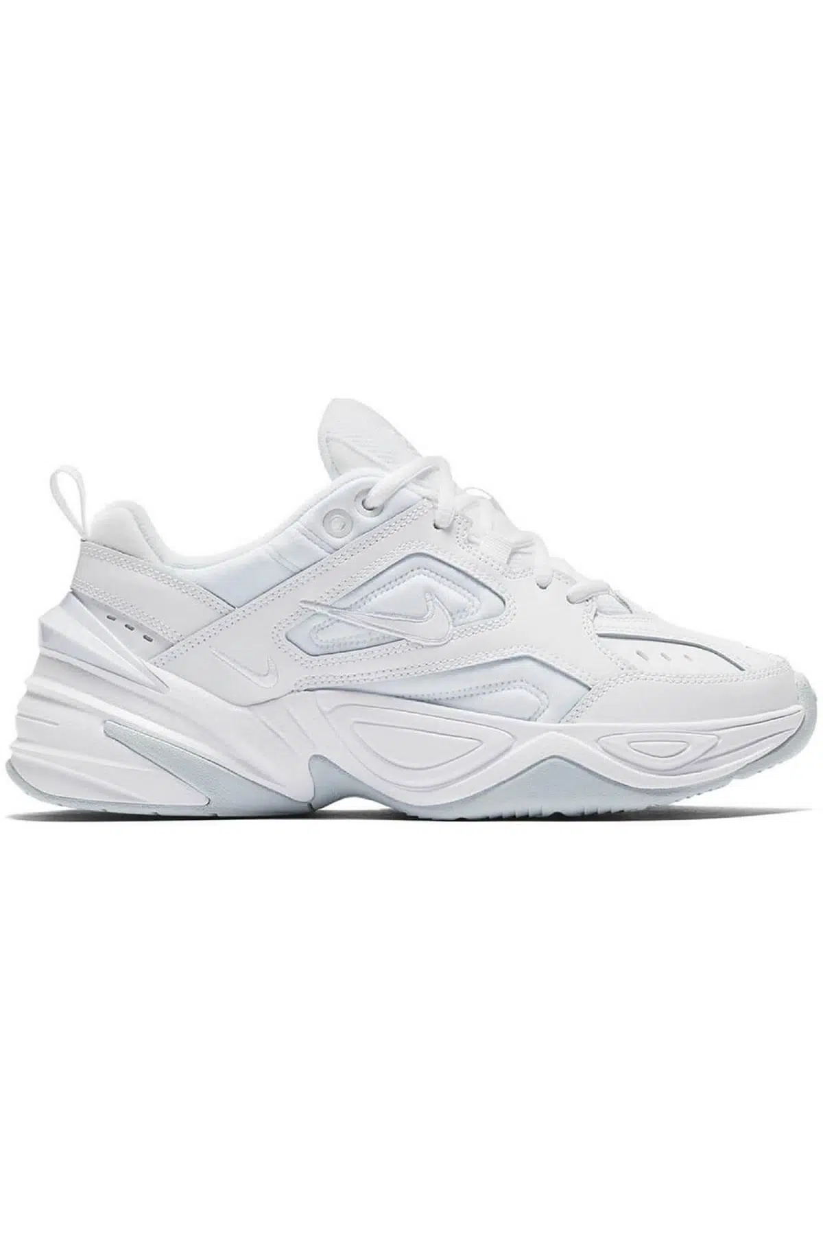 Nike M2K Tekno Lether Unisex White Sneaker Hakiki Deri Beyaz Spor Ayakkabı AO