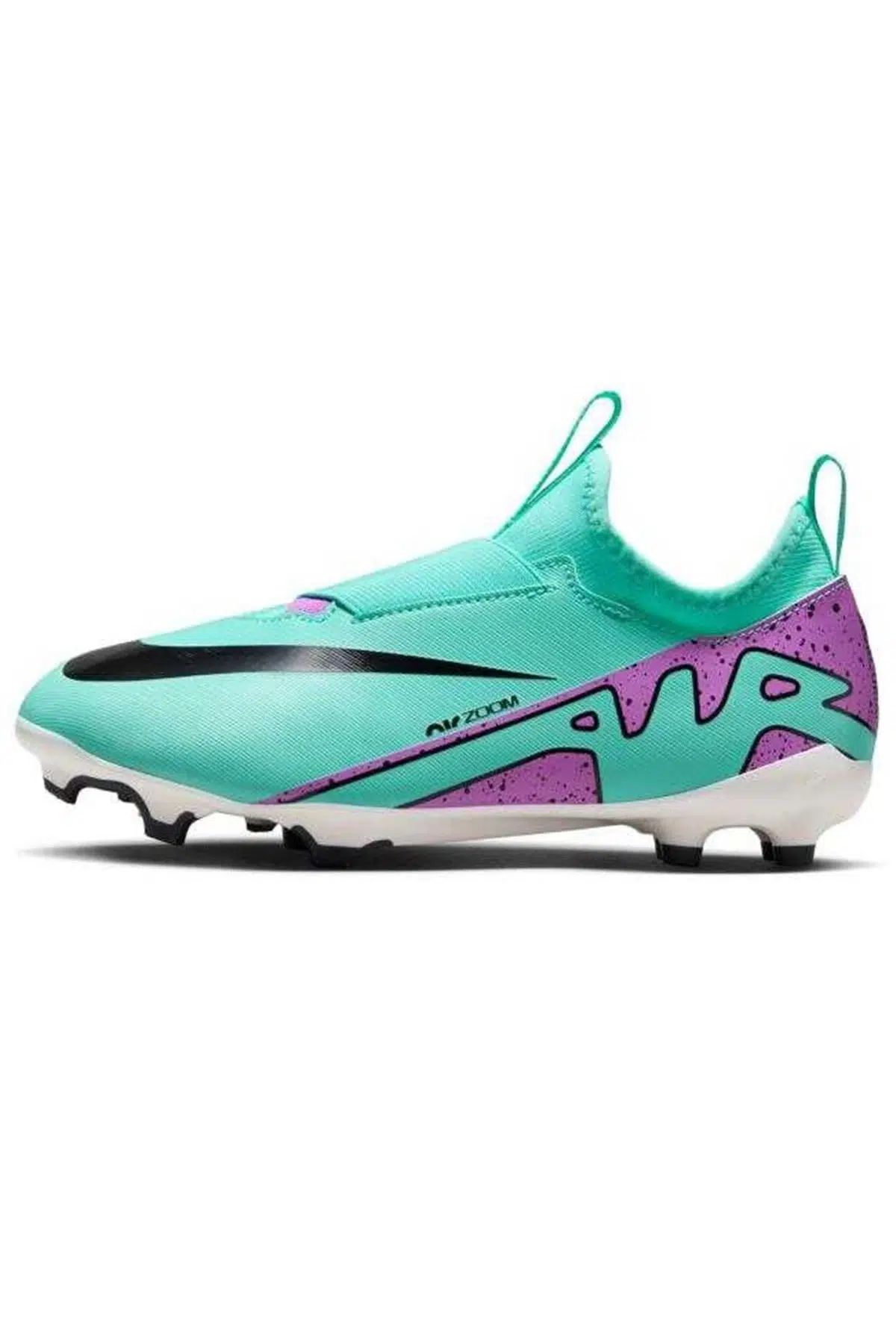 Nike Mercurial Air Zoom Vapor 15 Academy FG/MG Çoraplı Çocuk Kramponu Yeşil