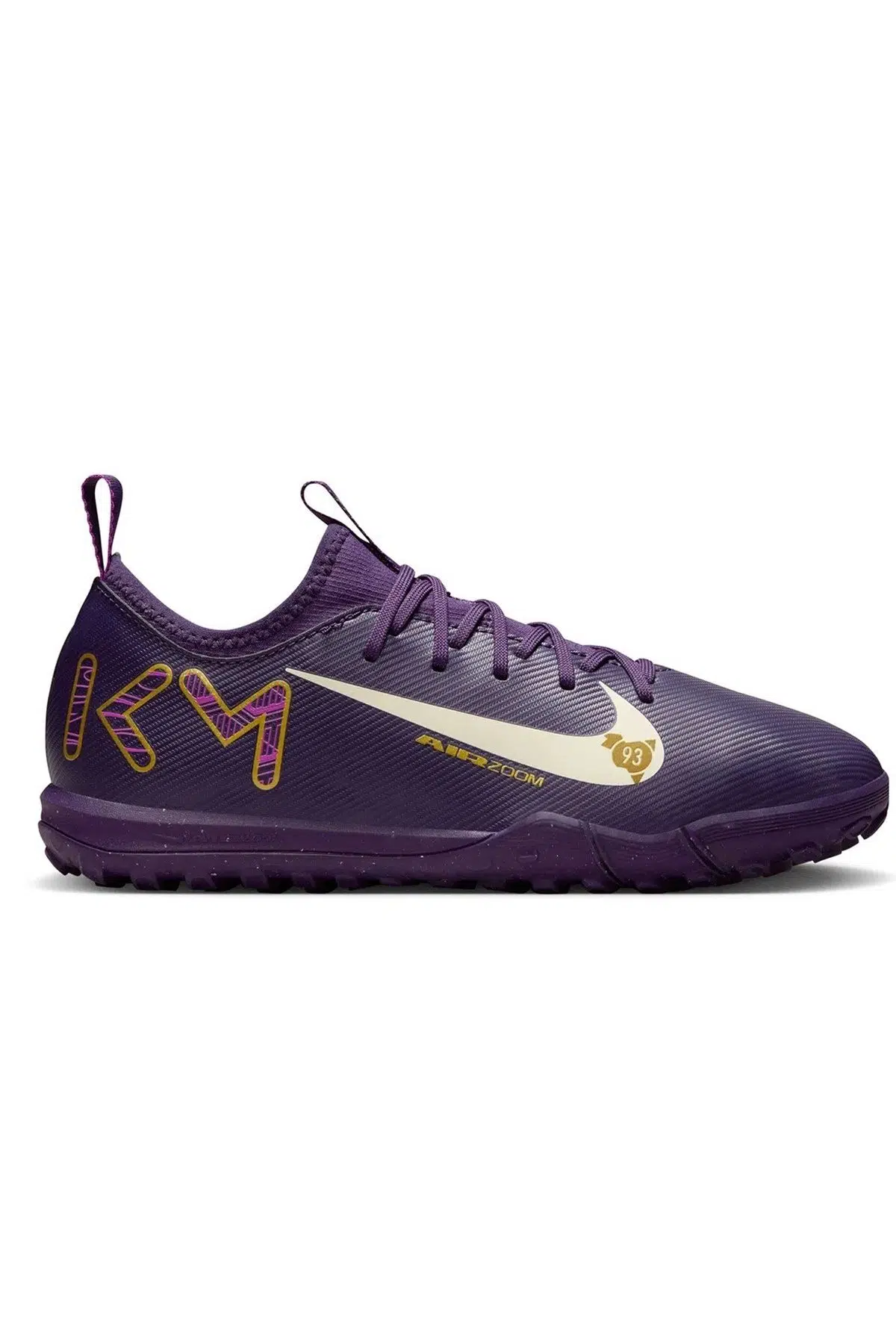 Nike Mercurial Air Zoom Vapor 16 Academy Kylian Mbappe TF Çocuk Halı Saha Ayakkabısı Mor