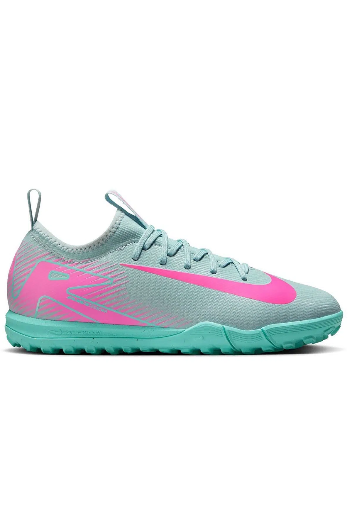 Nike Mercurial Air Zoom Vapor 16 Academy TF Çoraplı Çocuk Halı Saha Ayakkabısı Açık Yeşil
