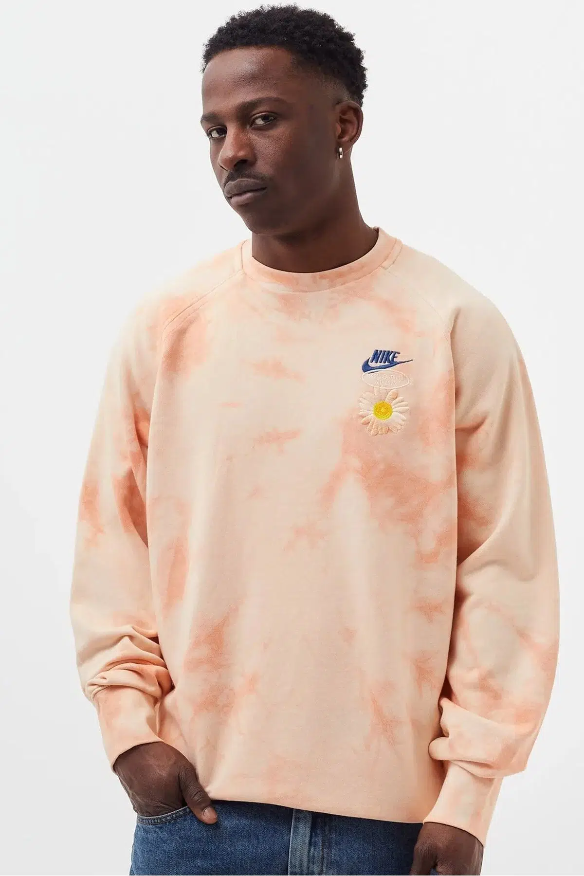 Nike Sportswear French Terry ''From Beaverton With Love'' Erkek Fransız Kumaş Sweatshirt Turuncu