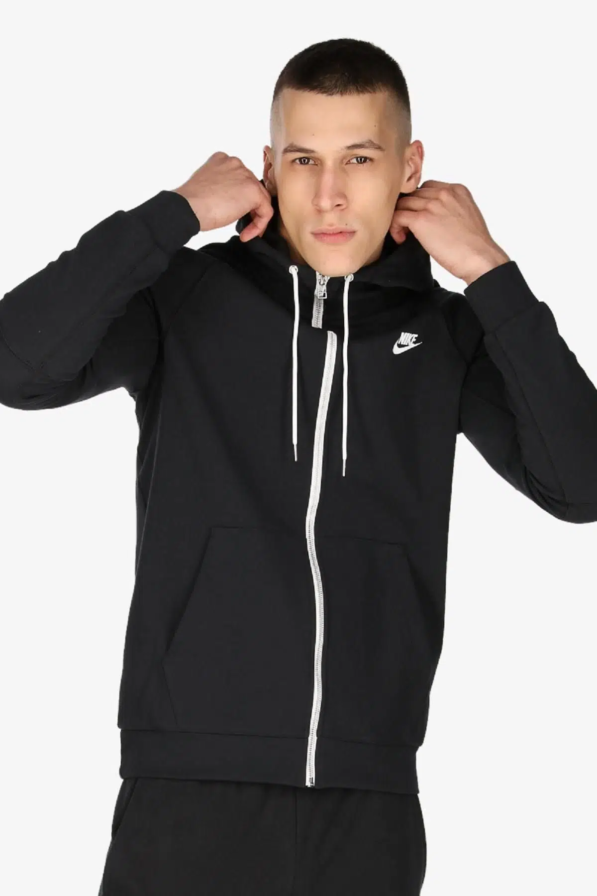 Nike Modern Hoodie Full Zip Kapüşonlu Siyah Sweatshirt 