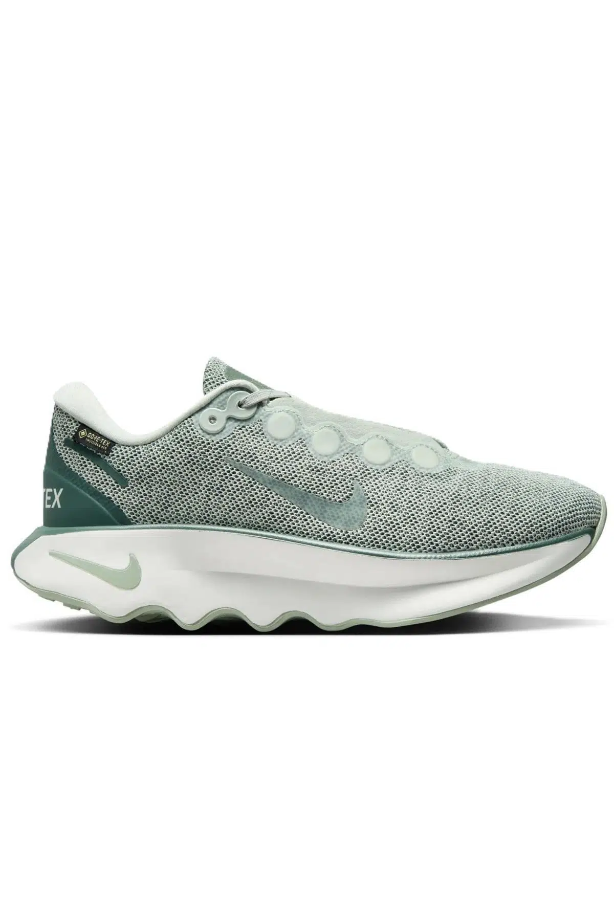 Nike Motiva Goretex Womens Walking Shoes Su Geçirmez Nefes Alabilen Reflektörlü Kadın Yürüyüş Ayakkabısı Gri