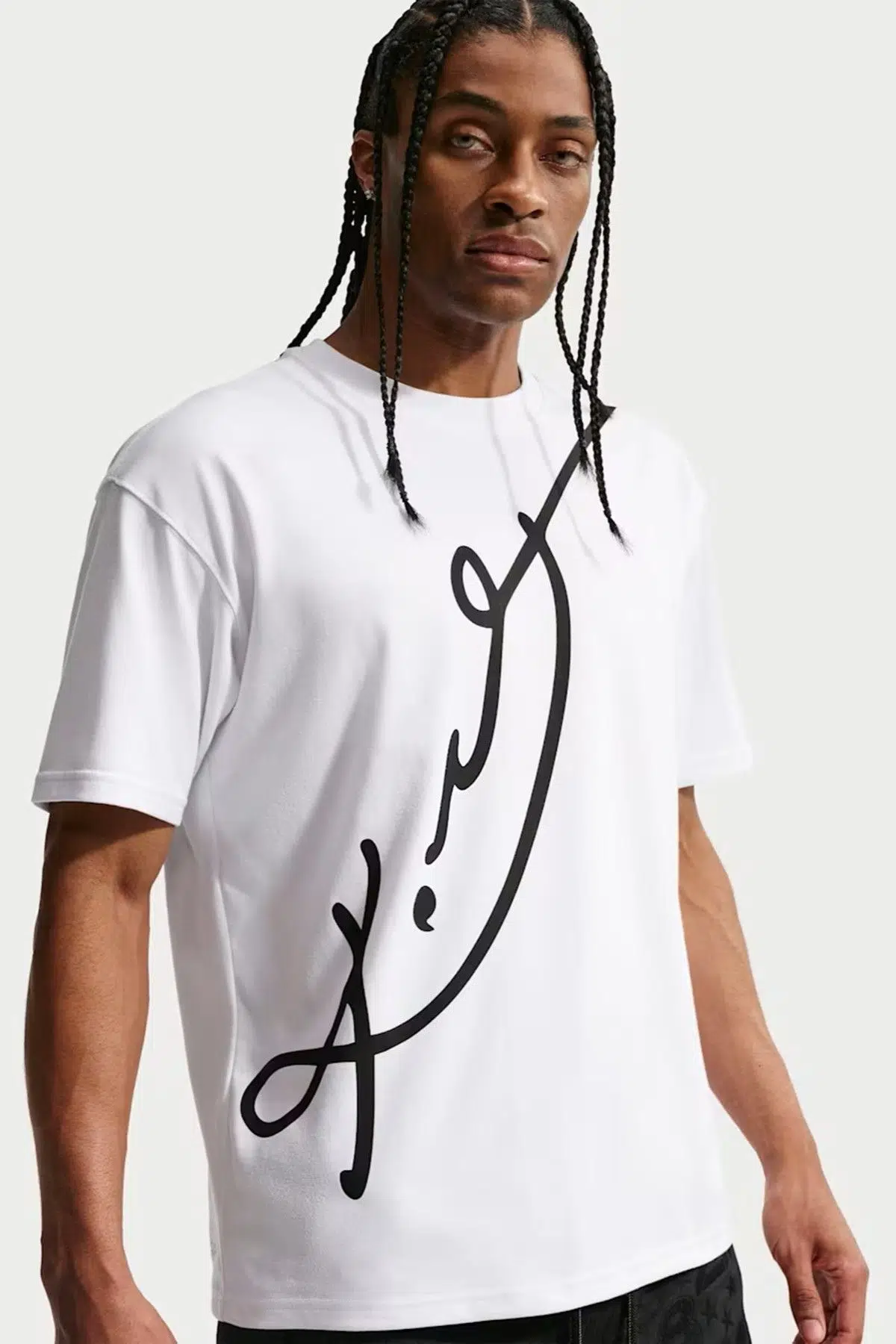 Nike NBA Kobe Dri-FIT Loose Fit Erkek Bol Kesim Baketbol Tişört Beyaz