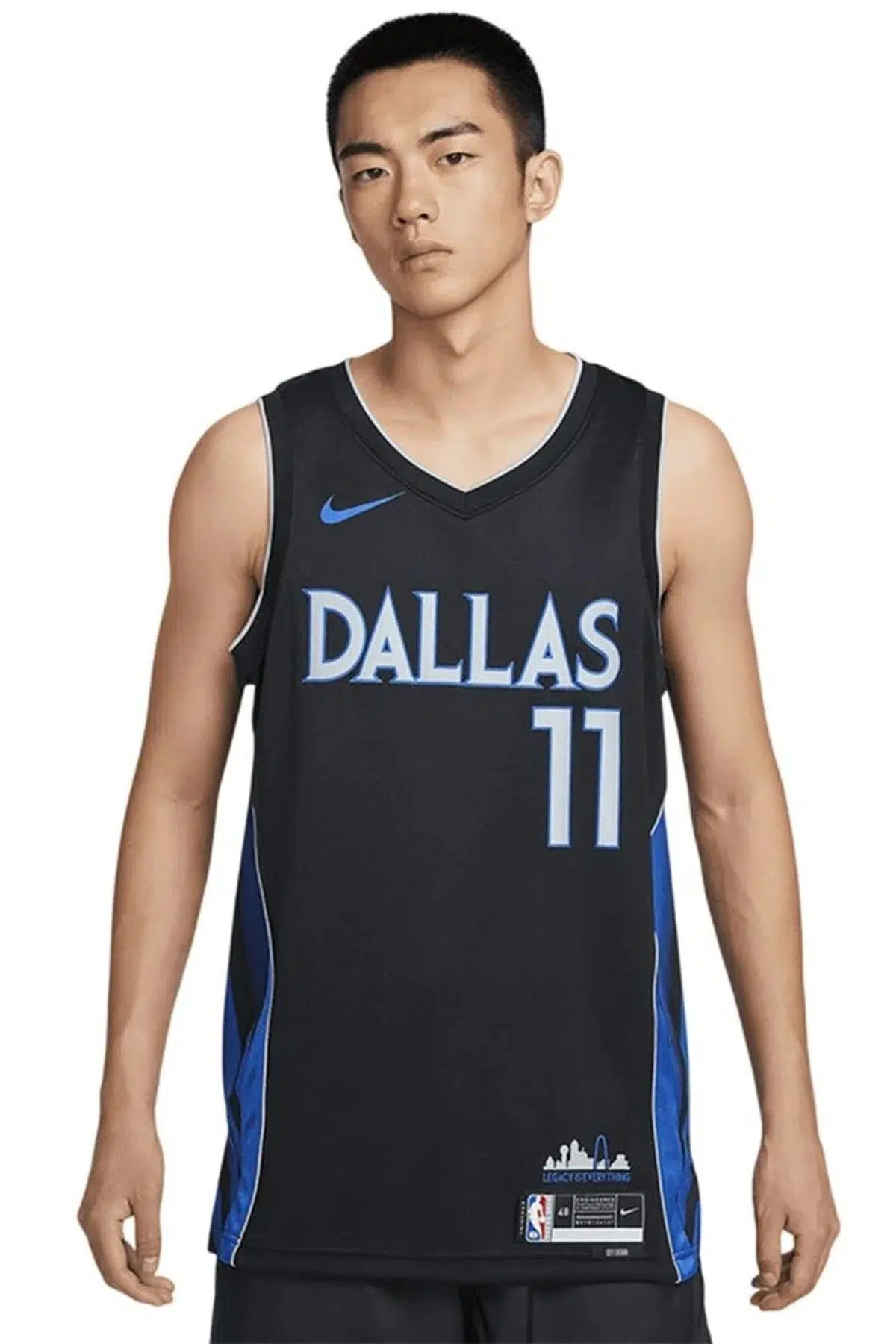 Nike NBA Kyrie Irving Dallas Mavericks City Edition Swingman Mens Basketball Jersey Dri Fit Erkek Basketbol Forması Siyah