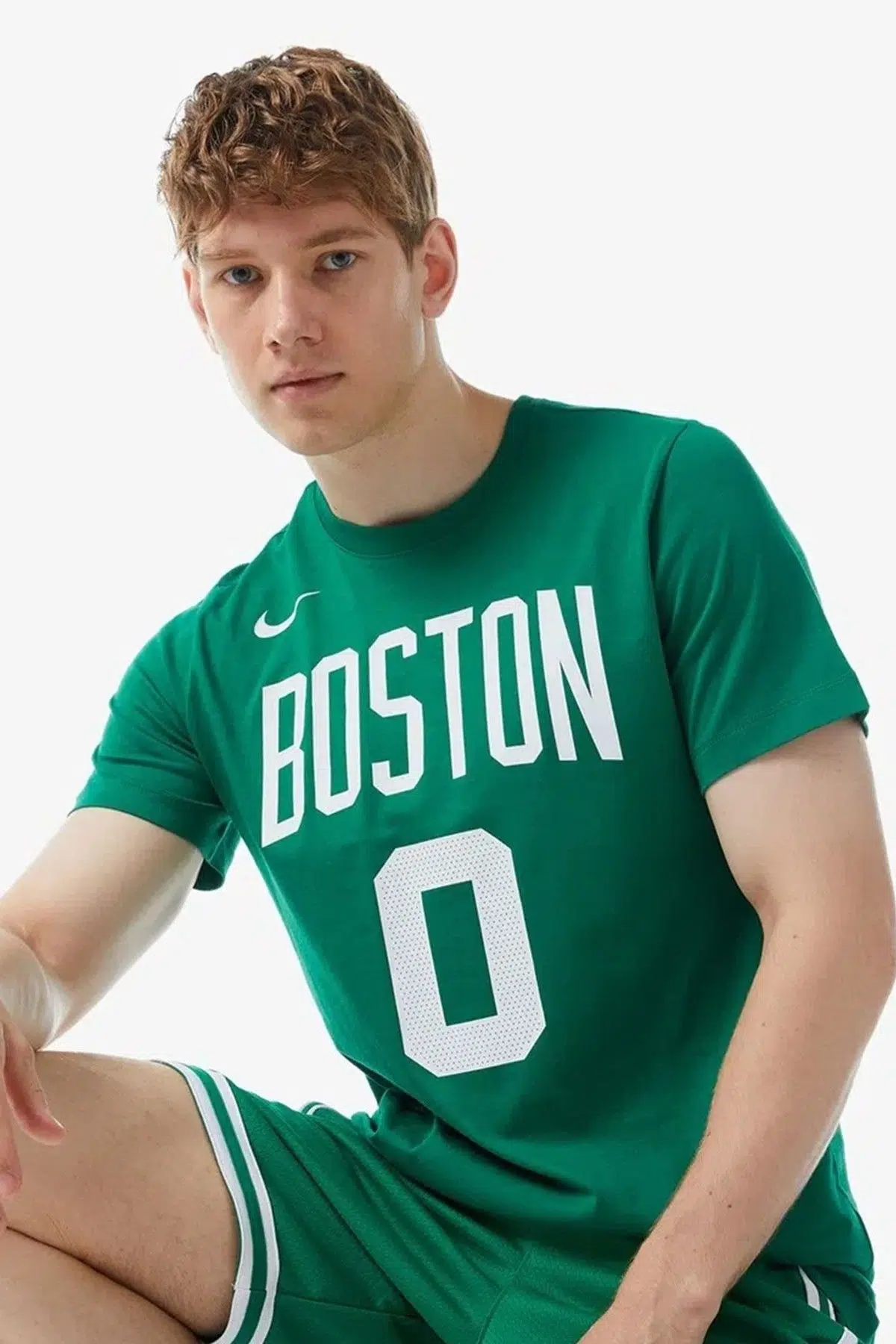 Nike Boston Celtics NBA Erkek Yeşil Basketbol Tişört