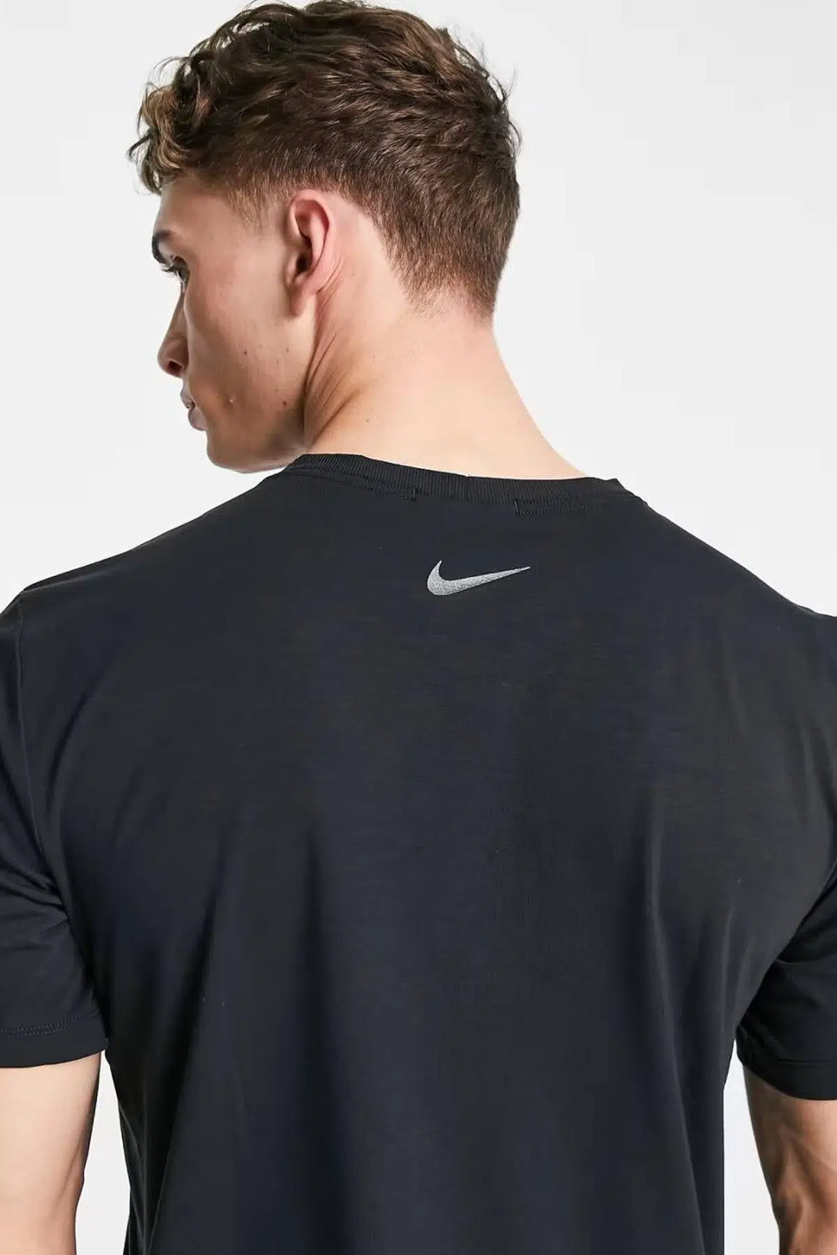 Nike Yoga Dri Fit Sports Men's T-shirt Erkek Yoga Antrenman Tişört Siyah