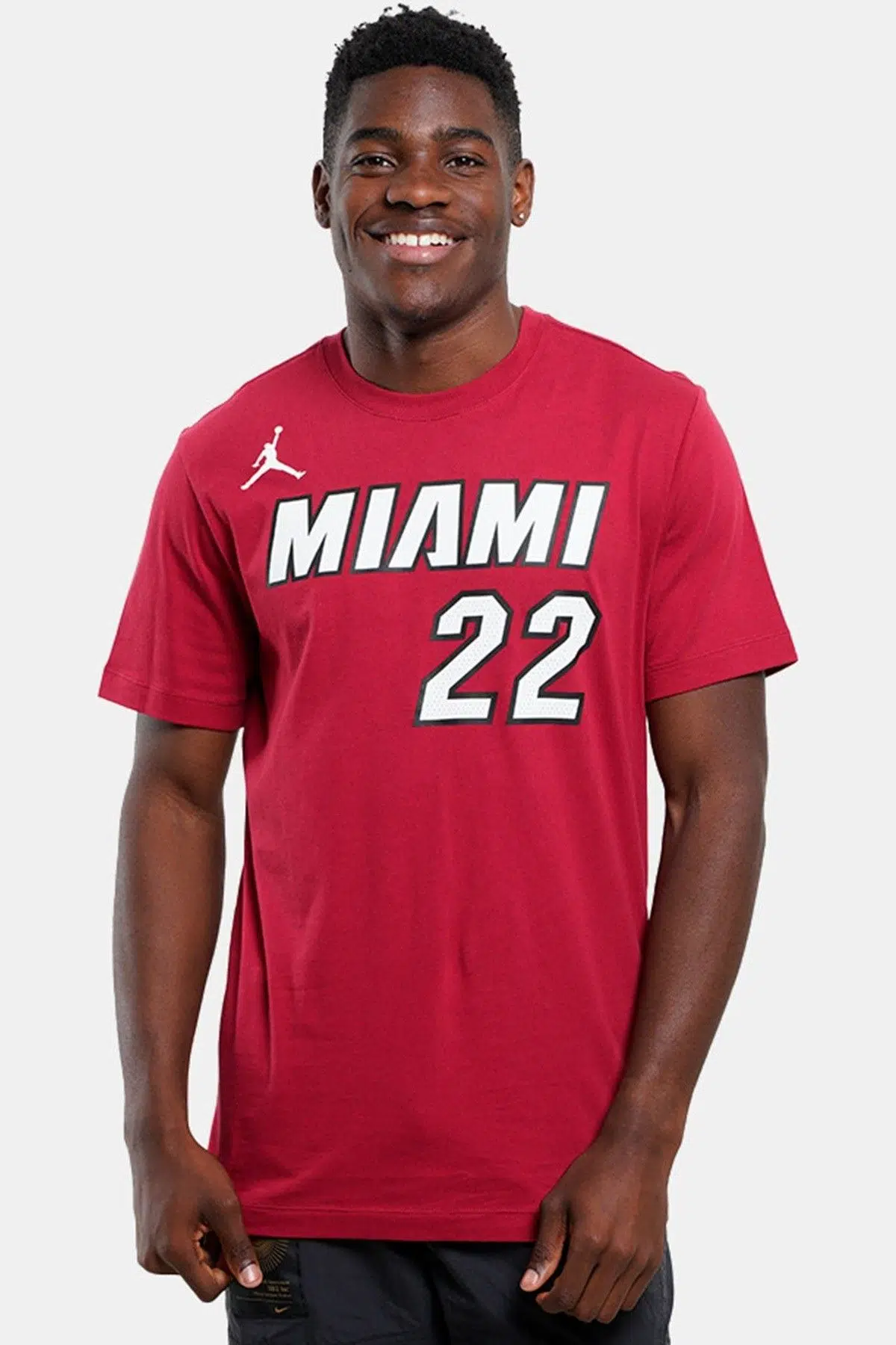 Nike NBA Miami Heat Jimmy Butler SS crew Red Baskılı Günlük Unisex Tişört Kırmızı