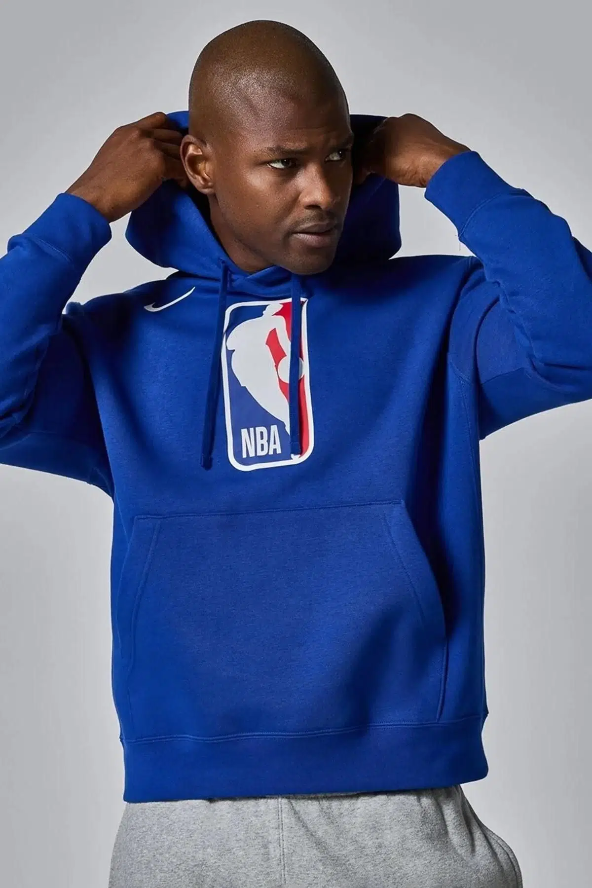 Nike Nba Team 31 Club Hoodie Blue Erkek Regular Fit Sweatshirt Mavi