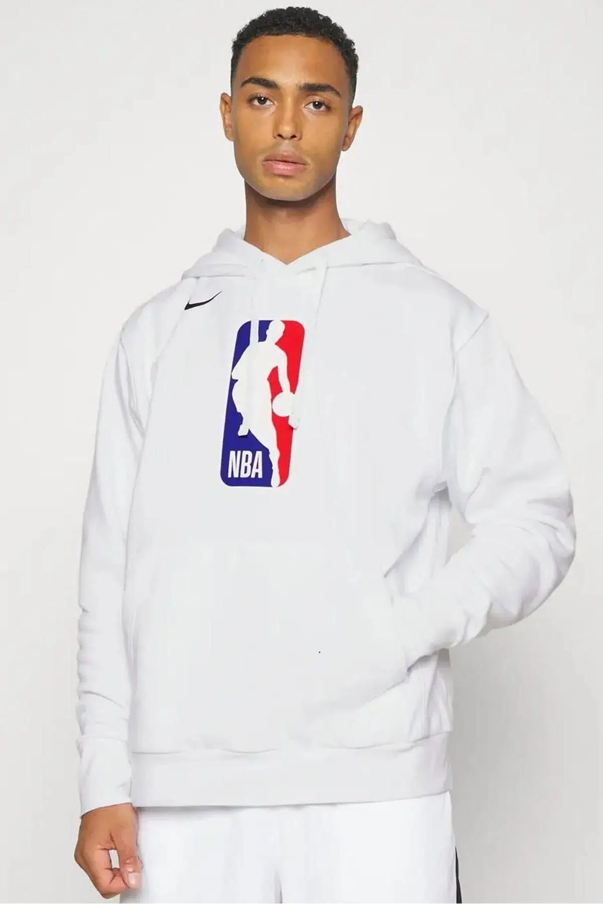 Nike Nba Team 31 Club Hoodie White Erkek Loose Fit Sweatshirt Beyaz