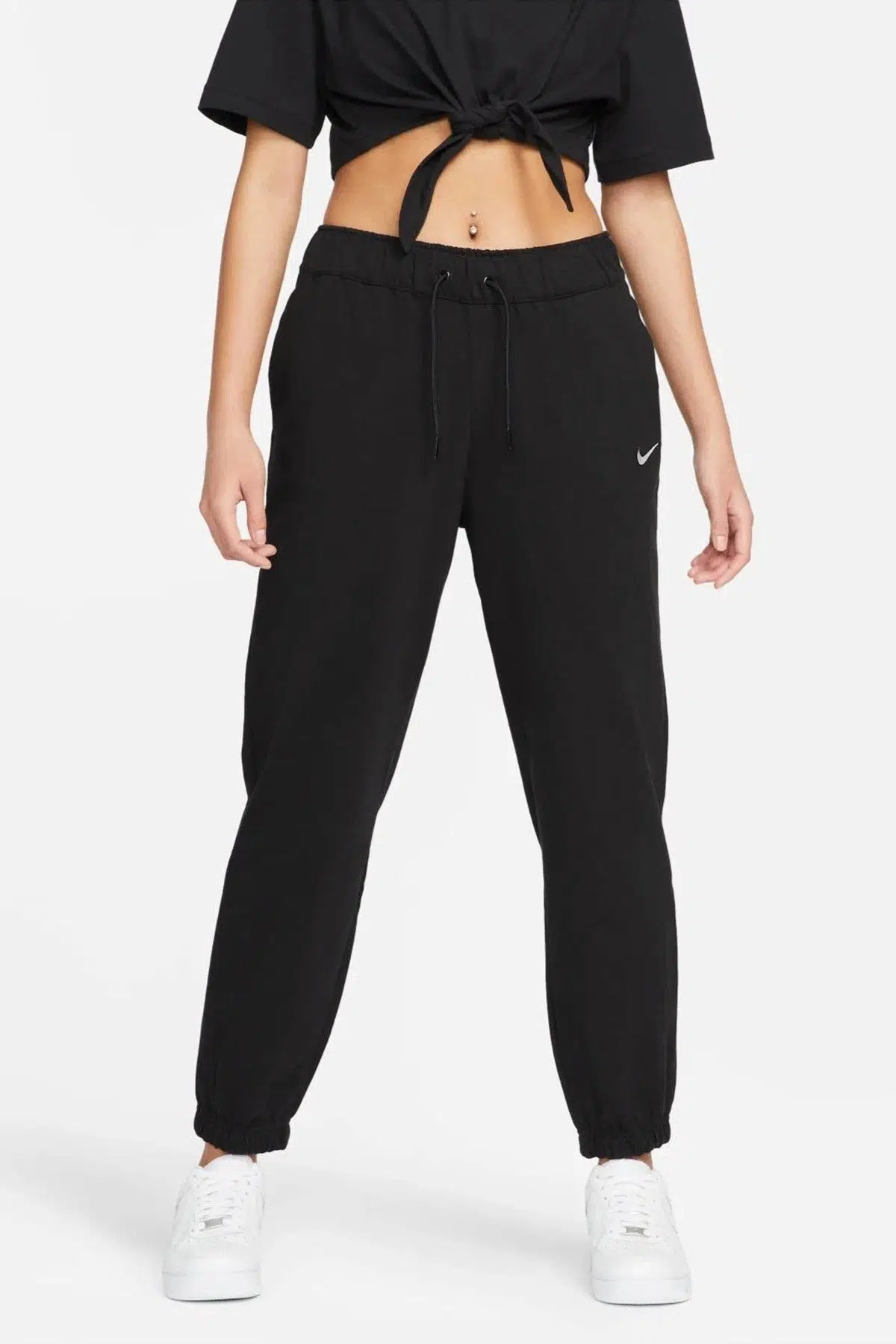 Nike NSW Jerseys Easy Jogger Loose Fit Womens Pant.Lastik Paçalı Bol Kesim Kadın Eşofman Altı Siyah