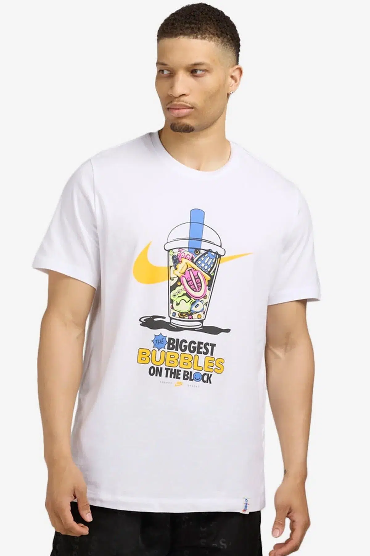 Nike Sole Food Cotton Mens Tee White Erkek Günlük Stil Tişört Beyaz 