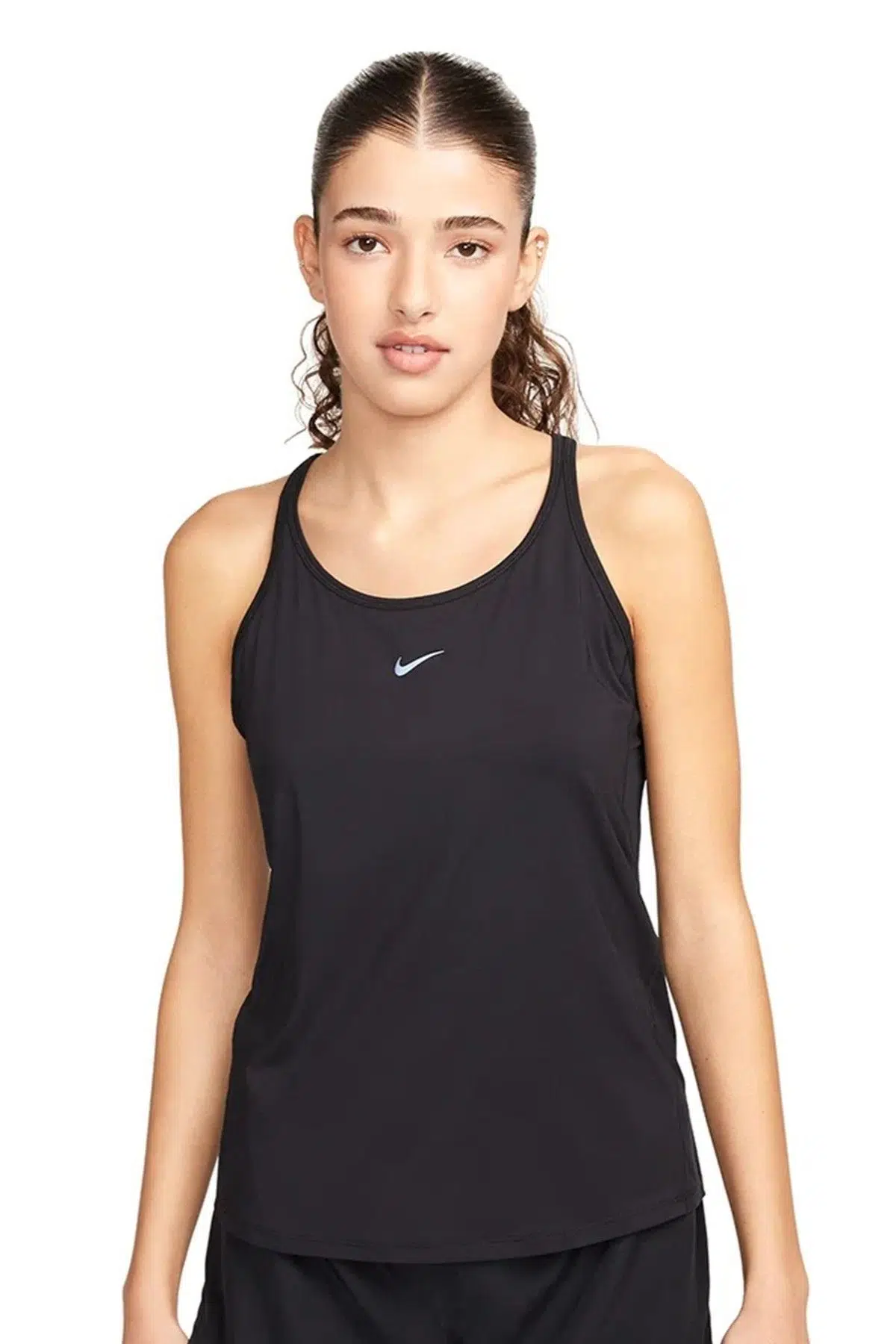 Nike One Classic Dri Fit Womens Tank Reflektörlü Kadın Antreman Atleti Siyah