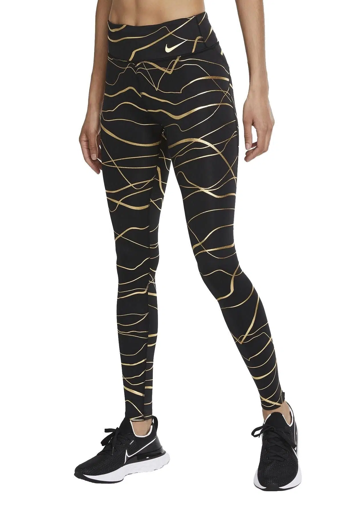 Nike Icon Clash Fast Running Leggings 3 Cepli Toparlayıcı Siyah Tayt