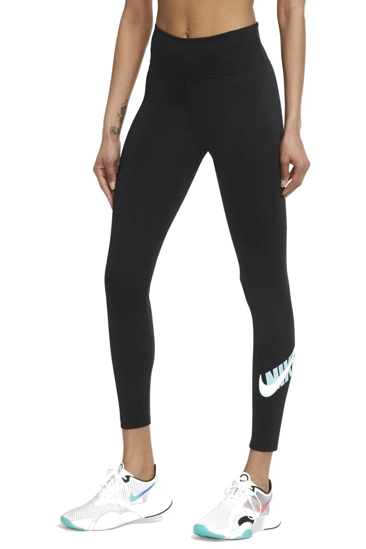 Nike One Performance 7/8 Leggings Dri-Fit Toparlayıcı İç Cepli Siyah Tayt
