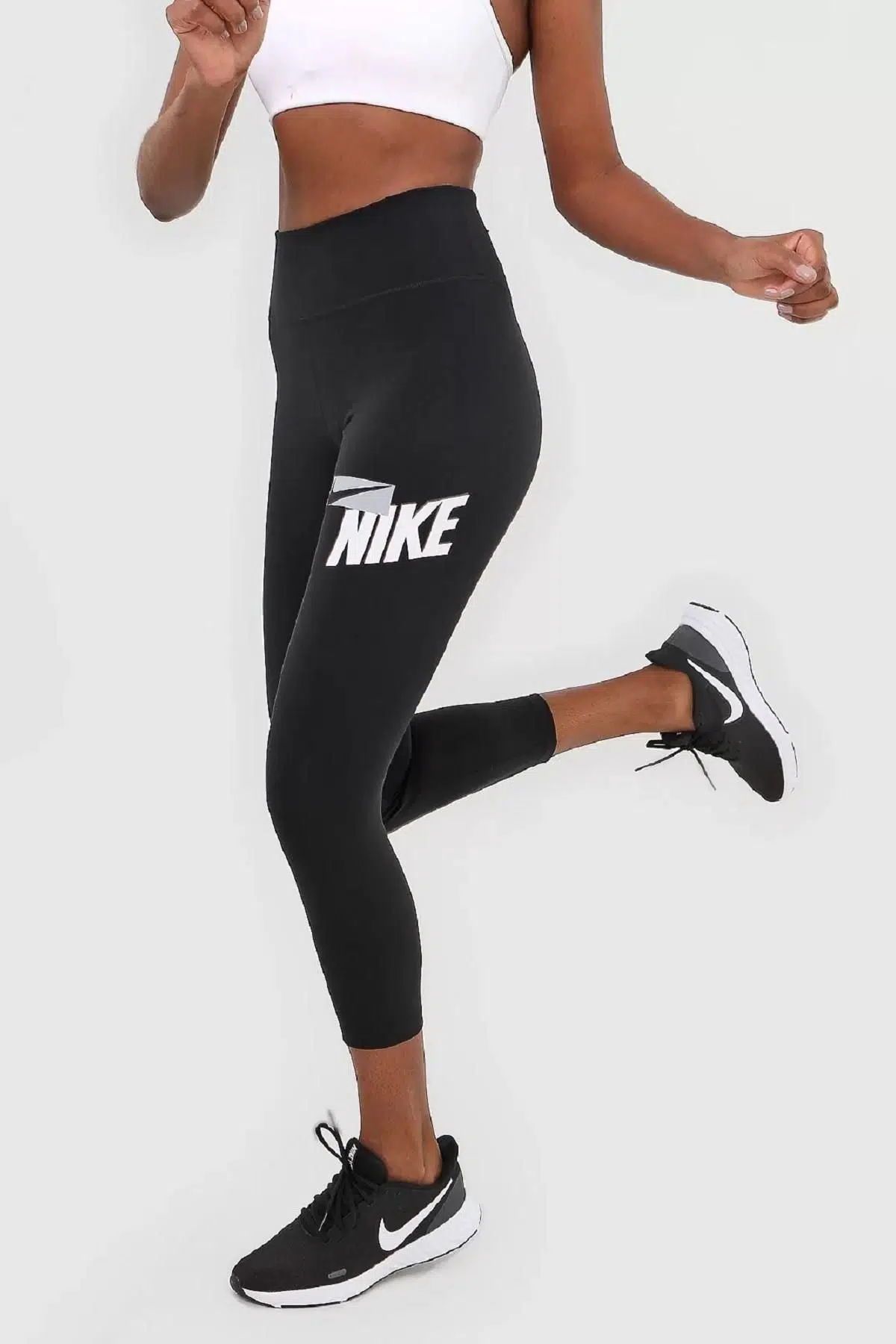 Nike One Performance Dry Leggings Crop Toparlayıcı Siyah Tayt