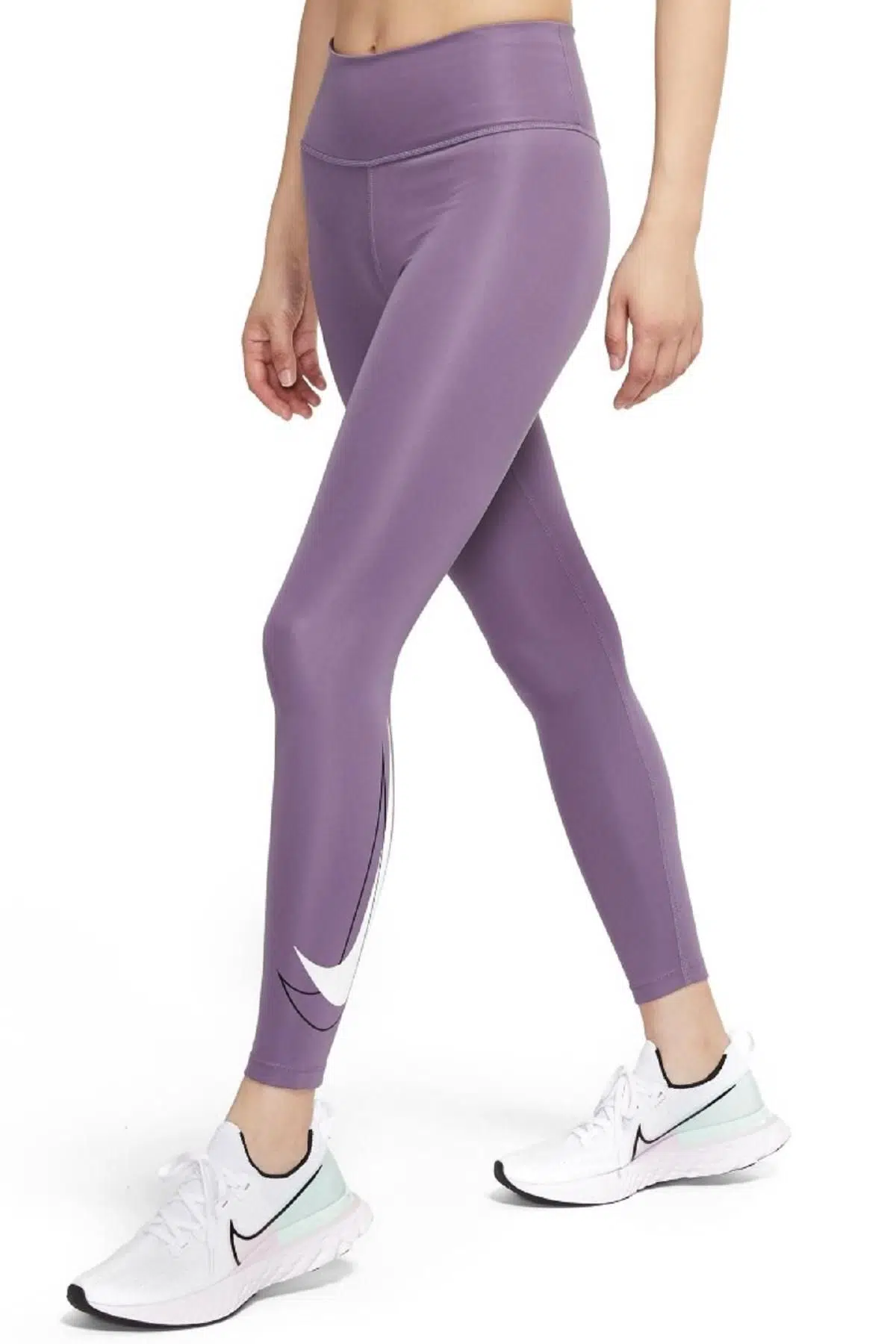 Nike One Swoosh Run Purple 7/8 Tight Mor Tayt