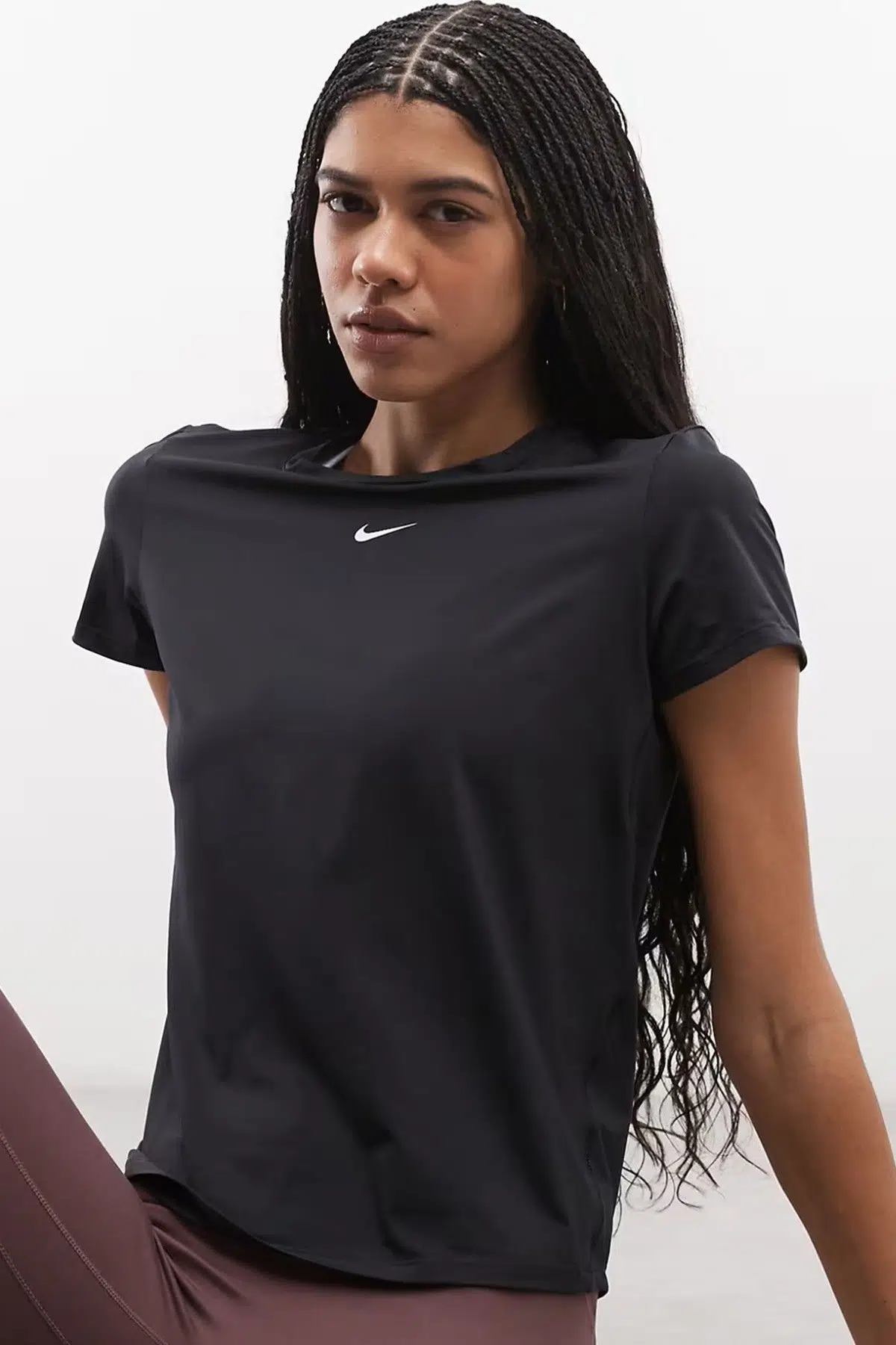 Nike One Classic Training Dri-Fit T-shirt Kadın Antrenman Tişört Siyah