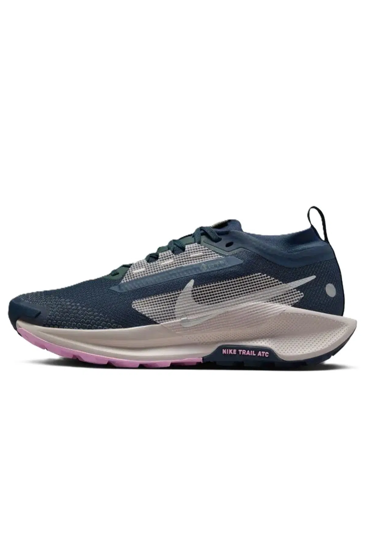 Nike Pegasus Trail 5 Goretex Womens Running Shoes Navy Su Geçirmez Reflektörlü Kadın Doğa Yürüyüş Koşu Ayakkabısı Lacivert