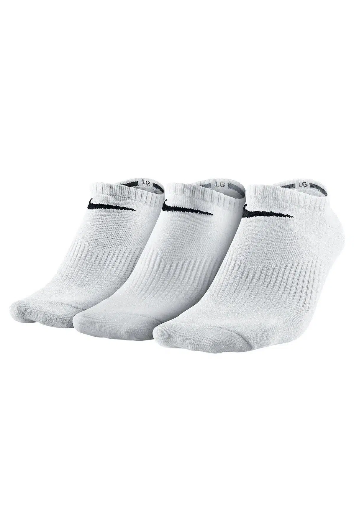 Nike Performance Lightweight No Show 3'lü Pamuklu Soket Çorap Beyaz