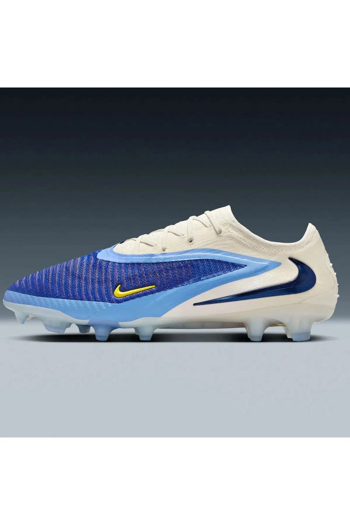 Nike Phantom 6 Low Elite Fg LV8 Mens Football Shoes Profesyonel Çim Saha Kramponu Mavi