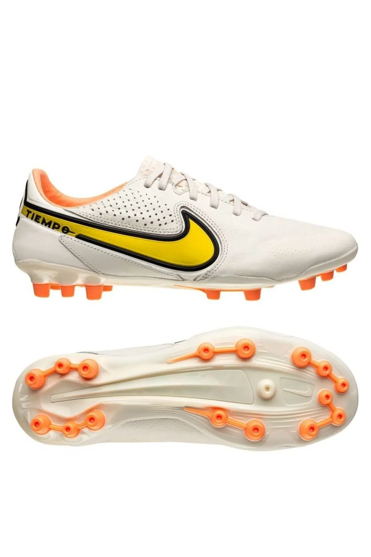 Nike Tiempo Legend 9 Elite AG Pro Soccer Shoes Leather Hakiki Deri Çim Saha Kramponu Pembe 