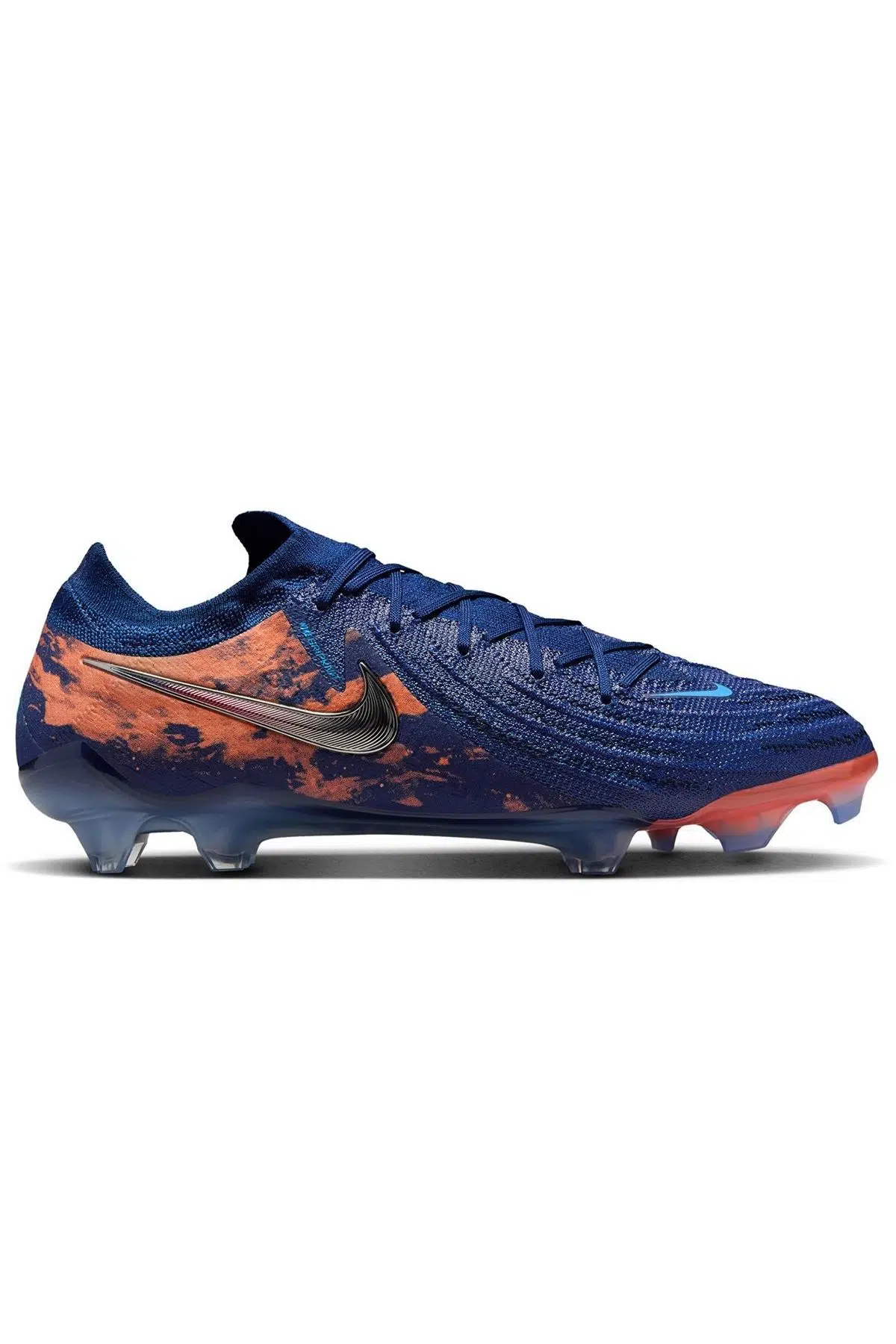 Nike Phantom GX Elite FG Erling Haaland Mens Football Shoes Profesyonel Çim Saha kramponu Lacivert