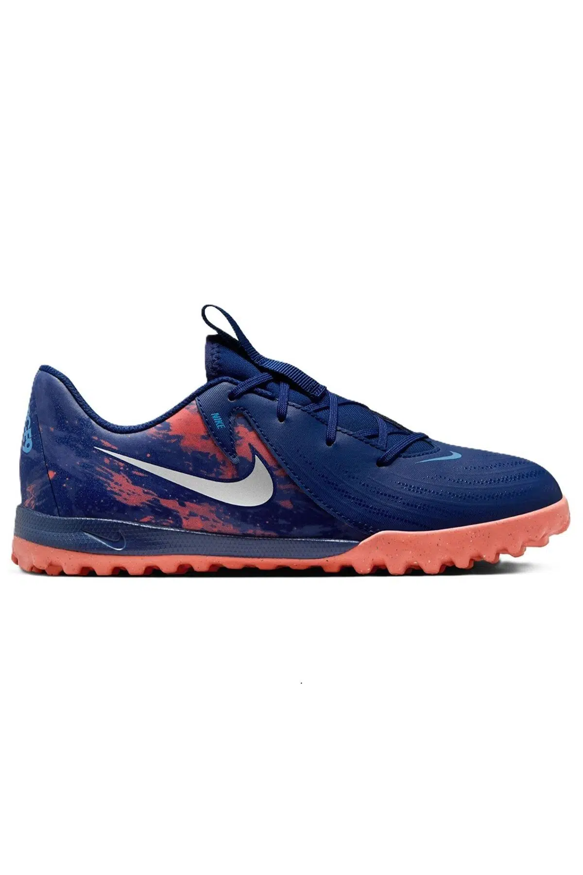 Nike Phantom GXII Academy TF Erling Haaland Kids Football Shoes Çocuk Halı Saha Ayakkabısı Lacivert