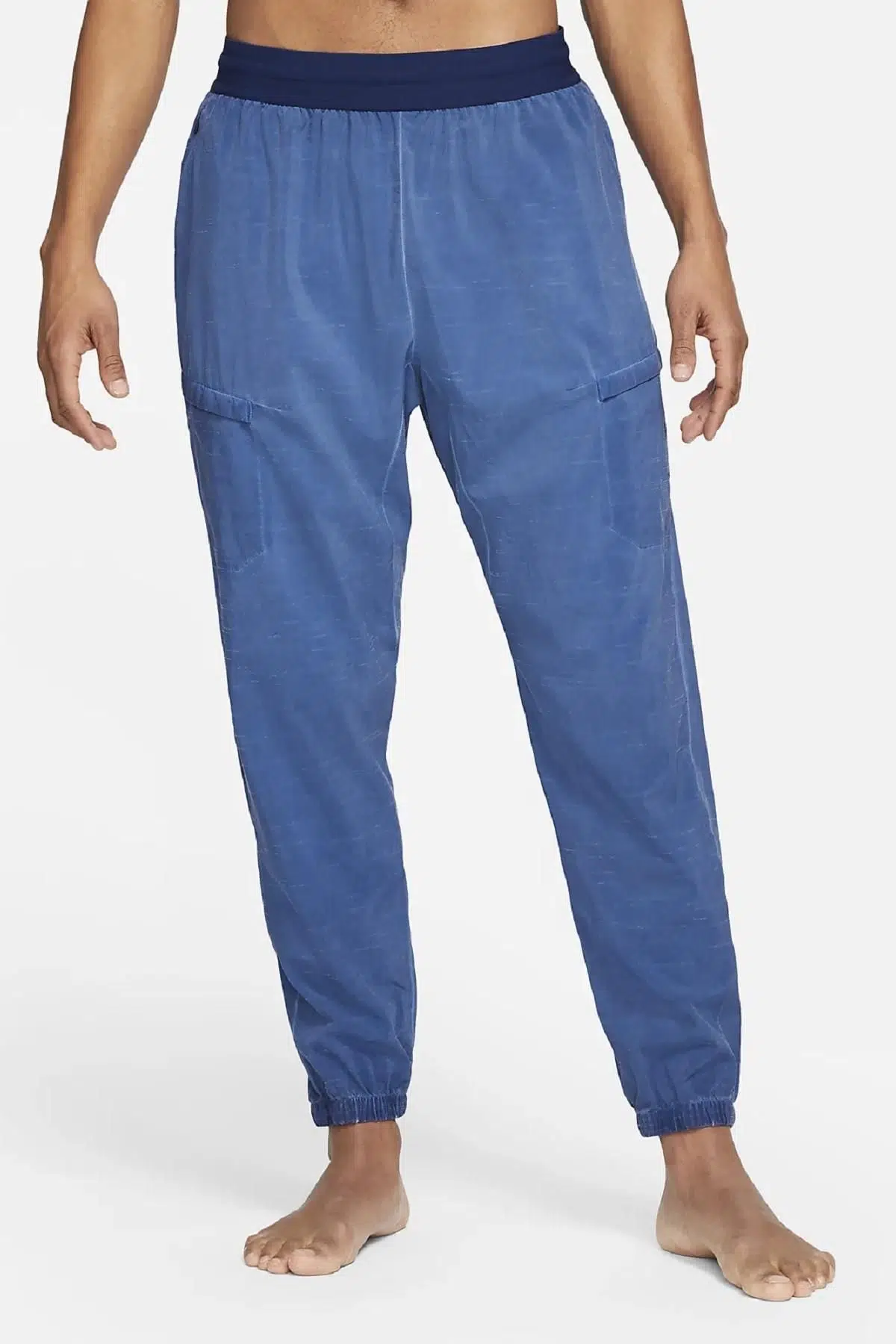 Nike Dri-Fit Bol Kesim Erkek Yoga Eşofman Altı Mavi