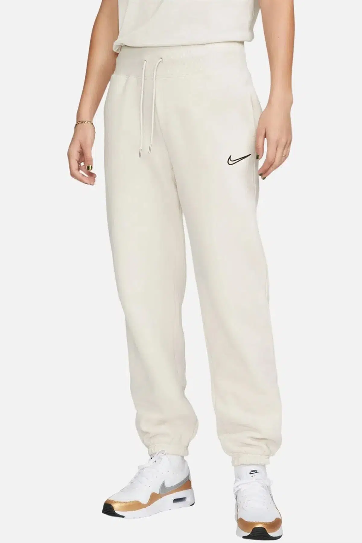 Nike Phoenix Fleece Loose Fit Pant Women's Yüksek Bel Bol Kesim Kadın Eşofman Altı Açık Bej